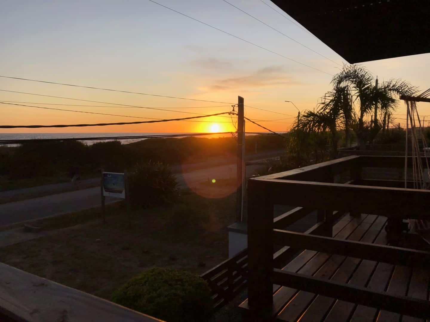 Atardecer desde la terraza